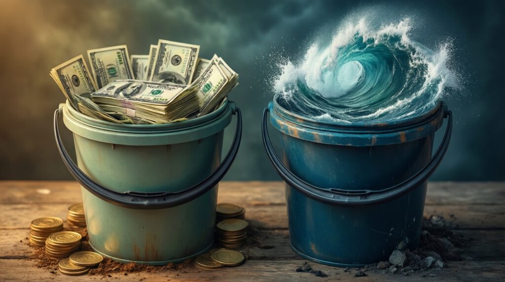 - ความผันผวน (Volatility) ต่ำ/กลาง/สูง ต่างกันอย่างไร เลือกให้เหมาะกับงบและเป้าหมาย - иллюстрация