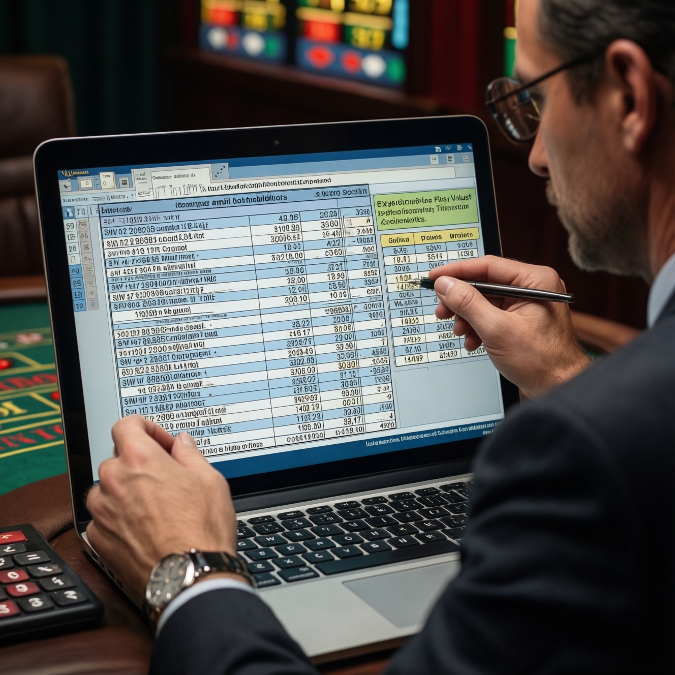 Spin analysis example: demonstrating expected value (ev) calculation from game basics data