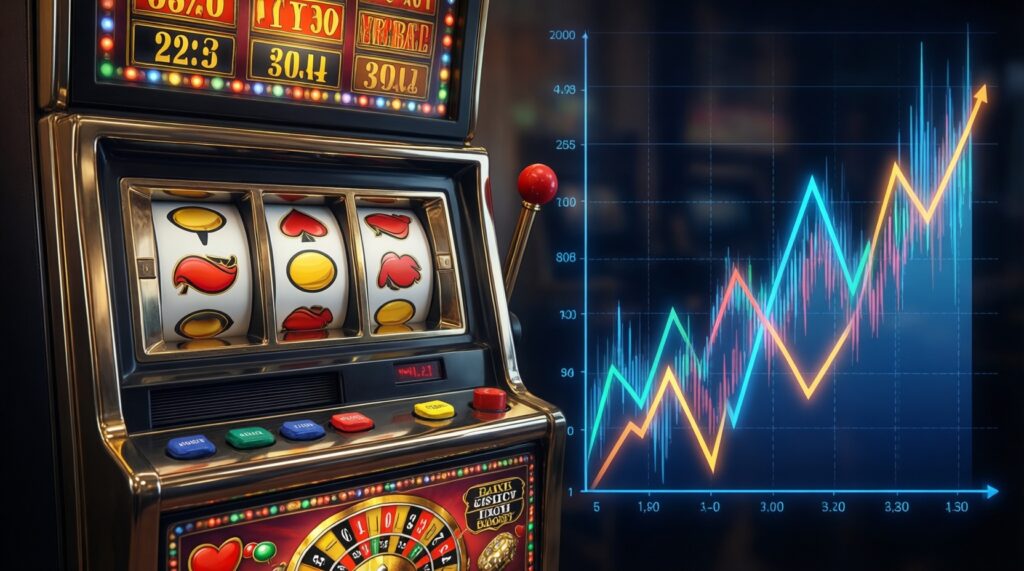 - ความผันผวน (Volatility) คืออะไร เลือกสล็อตให้เหมาะกับงบและสไตล์การเล่น - иллюстрация